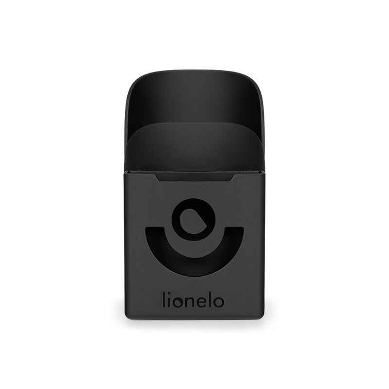 Suport universal pentru biberon/pahar si telefon, Lionelo, Ove, Cu sistem de rotire 360, Negru - gogobaby.ro