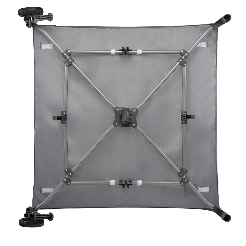Tarc de joaca, Lionelo, Lene, Cu roti, Cu intrare laterala cu fermoar, 100 x 100 cm, Conform cu standardul europeane de securitate EN12227, Grey Scandi - gogobaby.ro