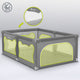 Tarc de joaca copii, Lionelo, Willow, 127 x 187 cm, Pliere compacta, Include geanta de transport, Din plasa, Cu doua intrari laterale si fermoar, Cu ventuze pentru stabilitate, Conform cu EN 12227:2010, Gri