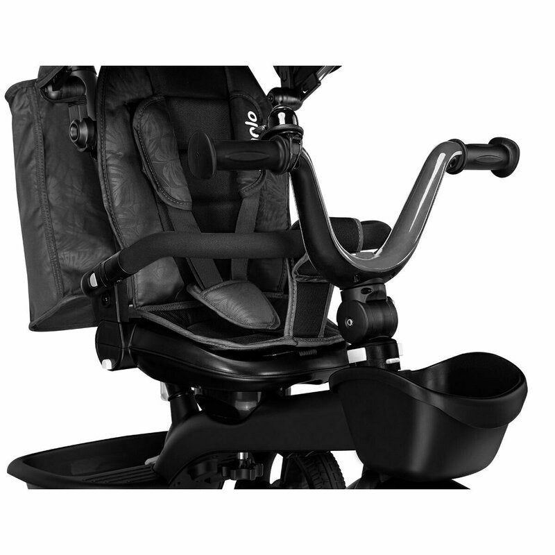Tricicleta copii, Lionelo, Kori, Ultrapliabila, Multifunctionala, Cu suport de picioare, Control al directiei, Scaun reversibil, Rotire 360 grade, Conform cu standardul european de securitate EN71, Grey Stone - gogobaby.ro