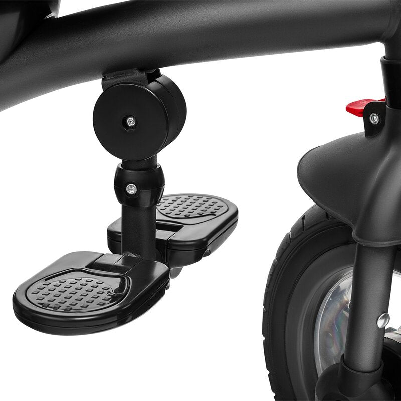 Tricicleta copii, Lionelo, Tris, Ultrapliabila, Multifunctionala. Mecanism de pedalare libera, Suport picioare, Control al directiei, Scaun reversibil, Rotire 360 grade, Conform cu standardul europeane de securitate EN71, Roz/Gri - gogobaby.ro