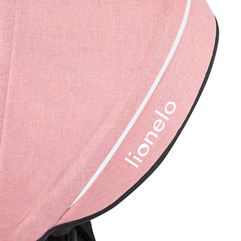 Tricicleta copii, Lionelo, Tris, Ultrapliabila, Multifunctionala. Mecanism de pedalare libera, Suport picioare, Control al directiei, Scaun reversibil, Rotire 360 grade, Conform cu standardul europeane de securitate EN71, Roz/Gri