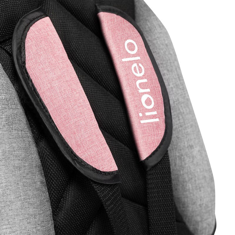Tricicleta copii, Lionelo, Tris, Ultrapliabila, Multifunctionala. Mecanism de pedalare libera, Suport picioare, Control al directiei, Scaun reversibil, Rotire 360 grade, Conform cu standardul europeane de securitate EN71, Roz/Gri - gogobaby.ro