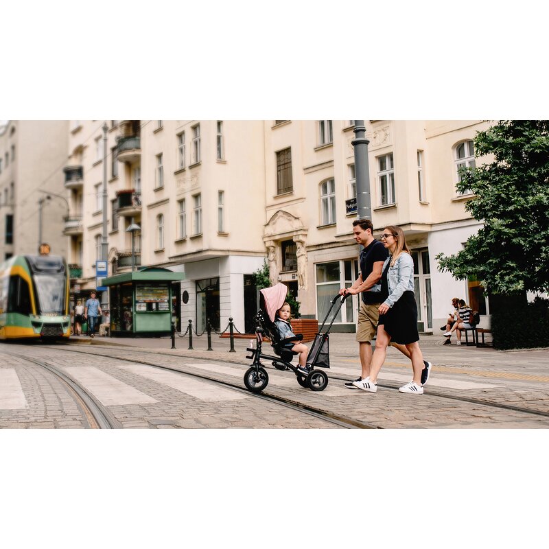 Tricicleta copii, Lionelo, Tris, Ultrapliabila, Multifunctionala, Mecanism de pedalare libera, Suport picioare, Control al directiei, Scaun reversibil, Rotire 360 grade, Conform cu standardul europeane de securitate EN71, Albastru - gogobaby.ro
