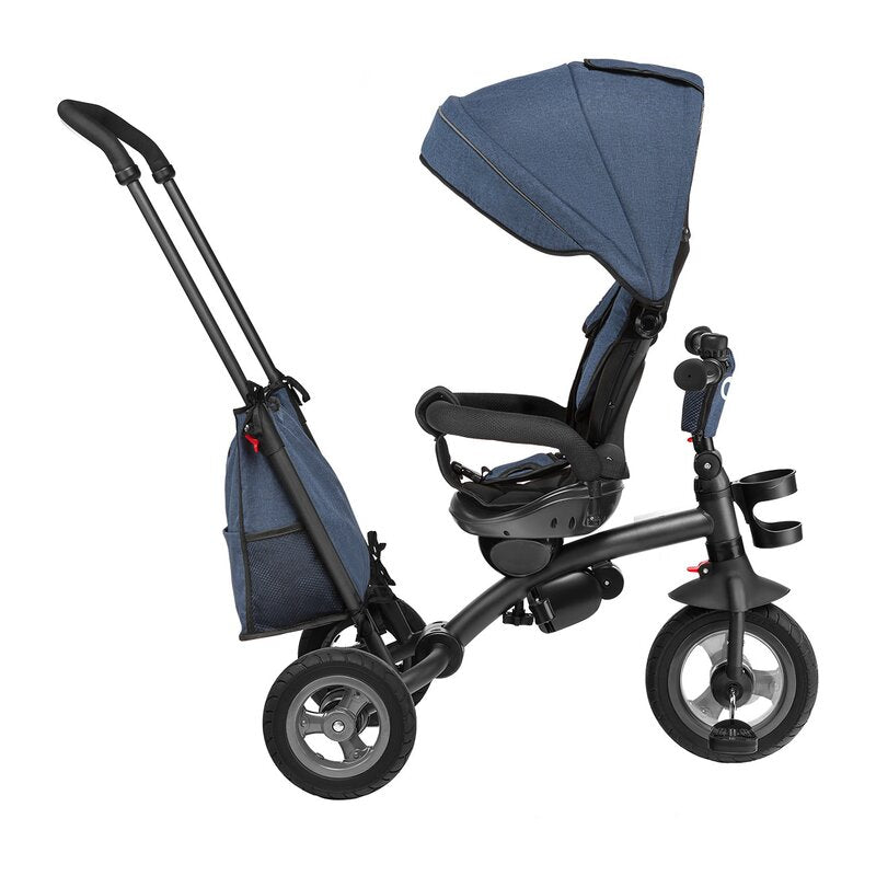 Tricicleta copii, Lionelo, Tris, Ultrapliabila, Multifunctionala, Mecanism de pedalare libera, Suport picioare, Control al directiei, Scaun reversibil, Rotire 360 grade, Conform cu standardul europeane de securitate EN71, Albastru - gogobaby.ro