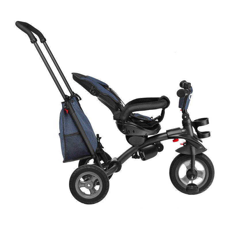Tricicleta copii, Lionelo, Tris, Ultrapliabila, Multifunctionala, Mecanism de pedalare libera, Suport picioare, Control al directiei, Scaun reversibil, Rotire 360 grade, Conform cu standardul europeane de securitate EN71, Albastru - gogobaby.ro