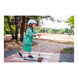 Trotineta, Lionelo, Jessy, Ultrapliabila, Pana la 50 Kg, Cu design ergonomic, Cu lumini LED, 56 x 26 x 67-82 cm, 3 ani+, Maro