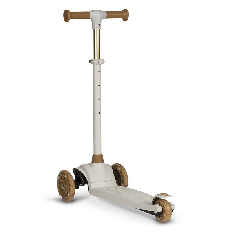 Trotineta, Lionelo, Jessy, Ultrapliabila, Pana la 50 Kg, Cu design ergonomic, Cu lumini LED, 56 x 26 x 67-82 cm, 3 ani+, Maro