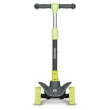 Trotineta, Lionelo, Timy, Copii, Ultrapliabila, Pana la 50 Kg, Cu design ergonomic, Cu lumini LED, 26 5 x 60 x 64-76 cm, 3 ani+, Verde
