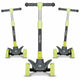 Trotineta, Lionelo, Timy, Copii, Ultrapliabila, Pana la 50 Kg, Cu design ergonomic, Cu lumini LED, 26 5 x 60 x 64-76 cm, 3 ani+, Verde