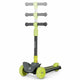 Trotineta, Lionelo, Timy, Copii, Ultrapliabila, Pana la 50 Kg, Cu design ergonomic, Cu lumini LED, 26 5 x 60 x 64-76 cm, 3 ani+, Verde