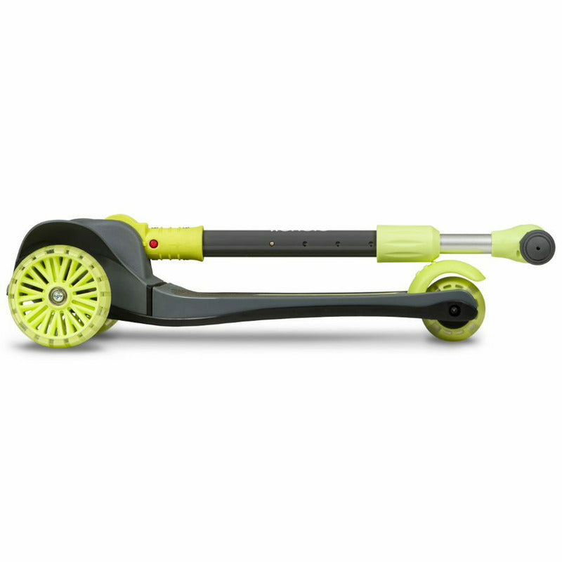 Trotineta, Lionelo, Timy, Copii, Ultrapliabila, Pana la 50 Kg, Cu design ergonomic, Cu lumini LED, 26 5 x 60 x 64-76 cm, 3 ani+, Verde - gogobaby.ro