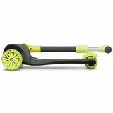 Trotineta, Lionelo, Timy, Copii, Ultrapliabila, Pana la 50 Kg, Cu design ergonomic, Cu lumini LED, 26 5 x 60 x 64-76 cm, 3 ani+, Verde