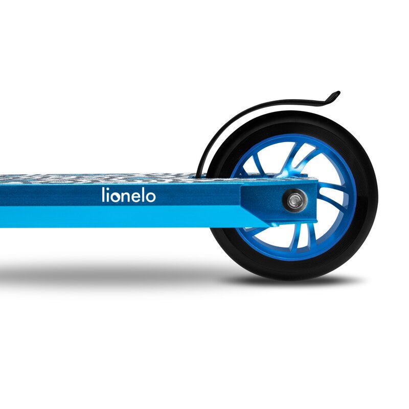 Trotineta, Lionelo, Whizz, Pentru Acrobatii, Rulmenti ABEC-9, Sistemul de compresie IHC 9, 20 - 100 kg, Conform cu standardul european de securitate EN14619, Albastru - gogobaby.ro