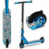 Trotineta, Lionelo, Whizz, Pentru Acrobatii, Rulmenti ABEC-9, Sistemul de compresie IHC 9, 20 - 100 kg, Conform cu standardul european de securitate EN14619, Albastru
