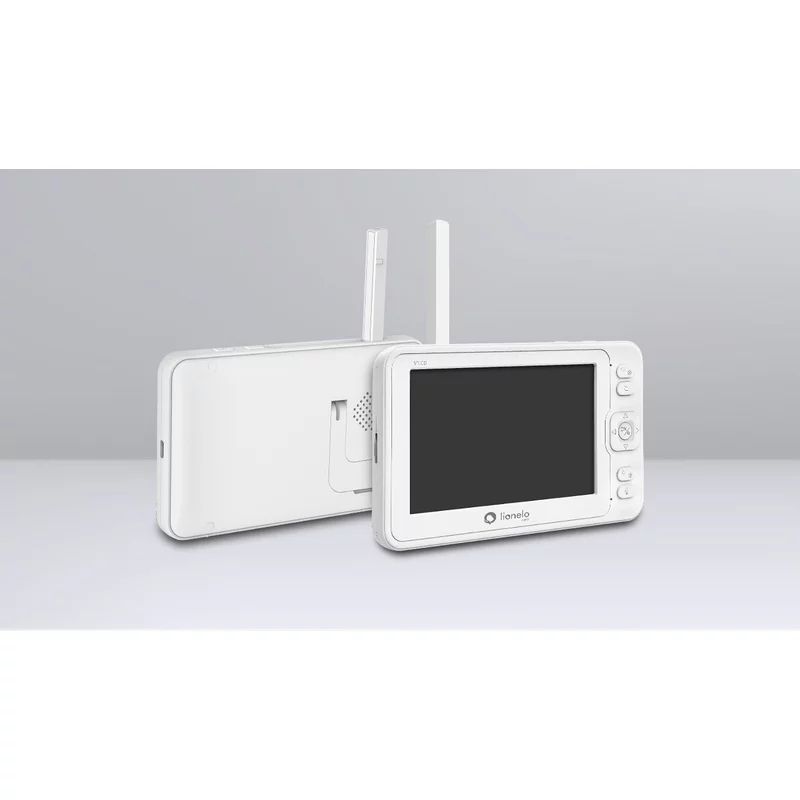 Video monitor, Lionelo, Babyline 6.2, Conexiune Wi-Fi, Pana la 8h de functionare, Comunicare bidirectionala, Senzor de temperatura, Alb