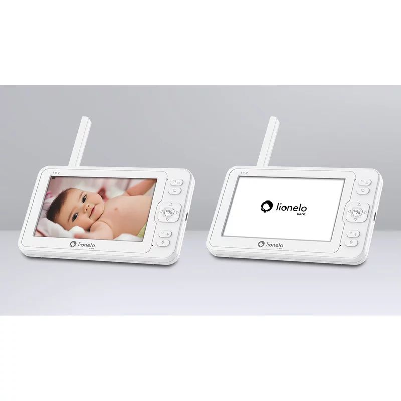 Video monitor, Lionelo, Babyline 6.2, Conexiune Wi-Fi, Pana la 8h de functionare, Comunicare bidirectionala, Senzor de temperatura, Alb