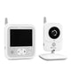 Videofon, Lionelo, Babyline 7.1, Cu melodii, Cu lampa inclusa, Pana la 40 h fara incarcare, Ecran 3.2 inch, Alb