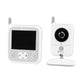 Videofon, Lionelo, Babyline 7.1, Cu melodii, Cu lampa inclusa, Pana la 40 h fara incarcare, Ecran 3.2 inch, Alb