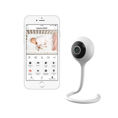 Video monitor, Lionelo, Babyline Smart, Cu aplicatie Smart Life, Cablu USB, Conexiune Wifi, Comunicare bidirectionala, Senzor de temperatura, Alb