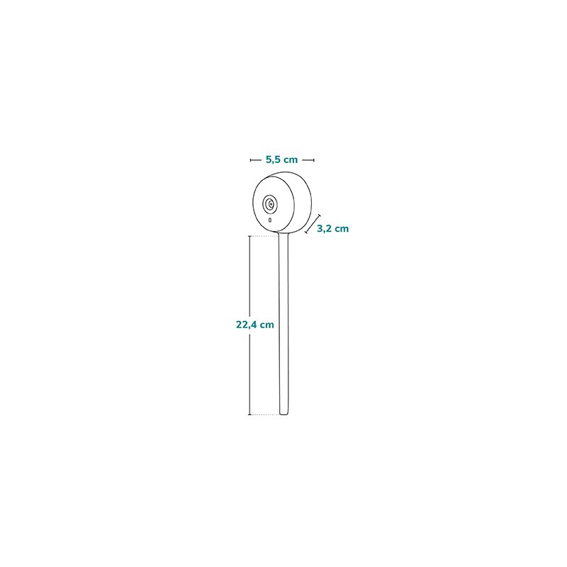 Video monitor, Lionelo, Babyline Smart, Cu aplicatie Smart Life, Cablu USB, Conexiune Wifi, Comunicare bidirectionala, Senzor de temperatura, Alb - gogobaby.ro