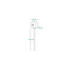 Video monitor, Lionelo, Babyline Smart, Cu aplicatie Smart Life, Cablu USB, Conexiune Wifi, Comunicare bidirectionala, Senzor de temperatura, Alb
