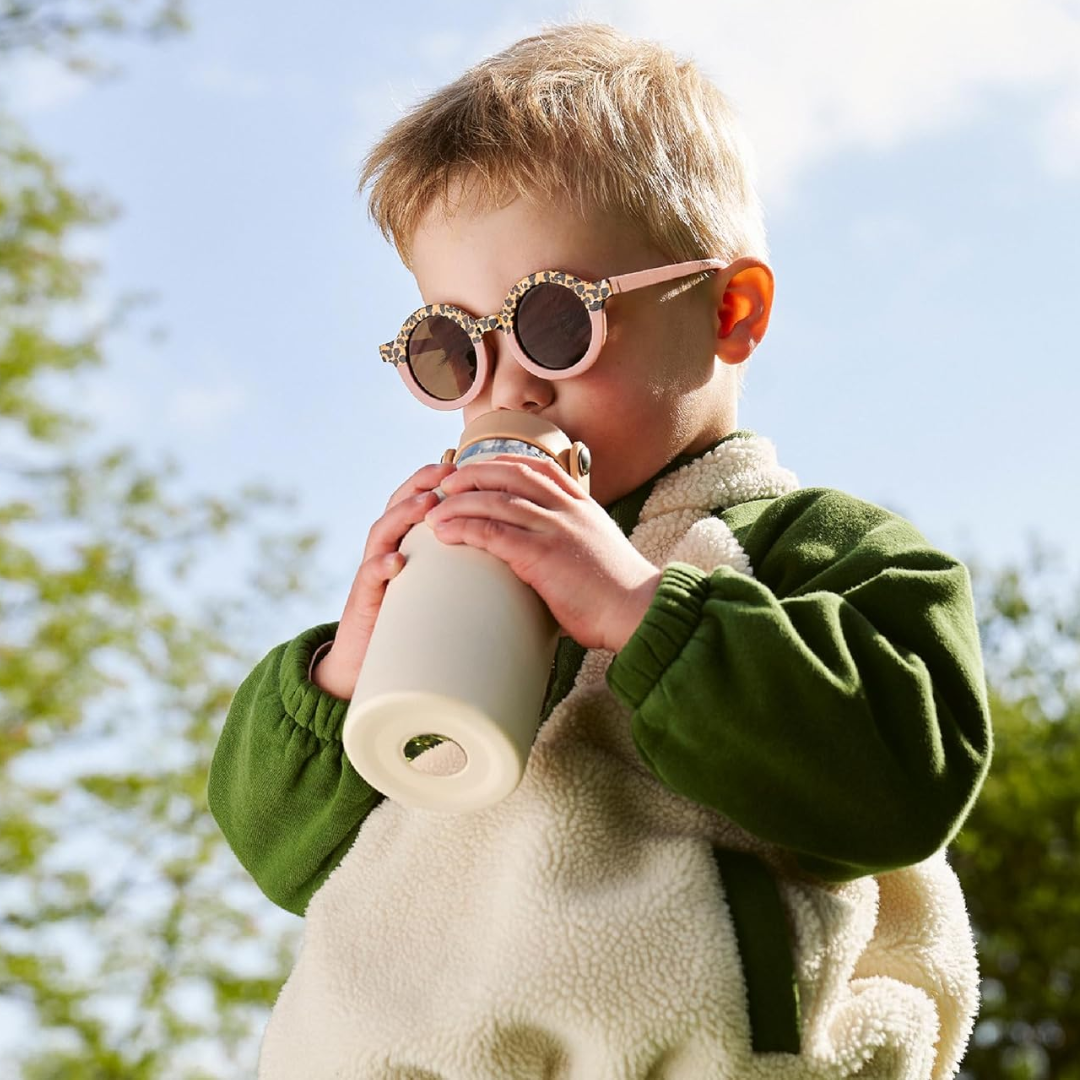 Babymoov - Sticla termoizolanta din inox Little Explorer Animal Print Ivory - gogobaby.ro