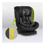 Scaun auto, Lionelo, Bastiaan i-Size, 4 in 1, Protectie laterala, Cu spatar inclinabil in 4 pozitii, Cu tetiera reglabila in 7 pozitii, Rotire 360 grade, Top Tether, 0-36 Kg, 40-150 cm, Cu Isofix, Conform cu ECE R129/03, Gri