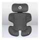Scaun auto, Lionelo, Bastiaan i-Size, 4 in 1, Protectie laterala, Cu spatar inclinabil in 4 pozitii, Cu tetiera reglabila in 7 pozitii, Rotire 360 grade, Top Tether, 0-36 Kg, 40-150 cm, Cu Isofix, Conform cu ECE R129/03, Gri
