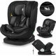 Scaun auto, Lionelo, Bastiaan i-Size, 4 in 1, Protectie laterala, Cu spatar inclinabil in 4 pozitii, Cu tetiera reglabila in 7 pozitii, Rotire 360 grade, Top Tether, 0-36 Kg, 40-150 cm, Cu Isofix, Conform cu ECE R129/03, Gri
