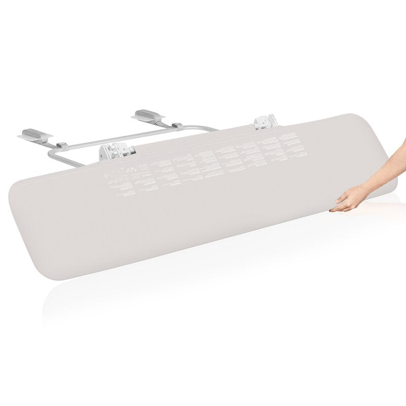 Bariera de protectie pentru pat, Lionelo, Lora XL, Pliabila, Sistem de blocare StandSafe, Geanta de transport inclusa, 150x46 cm, Conform cu BS 7972:2001+A1:2009, Bej - gogobaby.ro