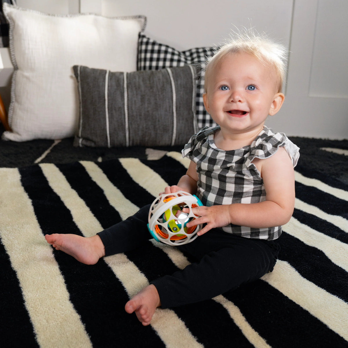 Baby Einstein - Minge zornaitoare Oball Grip & Spin - gogobaby.ro