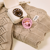 BIBS - Set 2 suzete Colour Studio Collection Polka Dots, tetina rotunda, 0 luni+-Baby Pink/Mocha