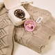 BIBS - Set 2 suzete Colour Studio Collection Polka Dots, tetina rotunda, 0 luni+-Baby Pink/Mocha