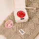 BIBS - Set 2 suzete Colour Studio Collection Polka Dots, tetina rotunda, 6 luni+-Blossom/Candy Apple