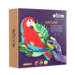Set pictura 3D cu argila usoara, Nature - Macaw