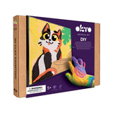 Set pictura cu argila usoara, 29*29 cm - Funny Cat