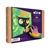 Set pictura cu argila usoara, 29*29 cm - Black Cat