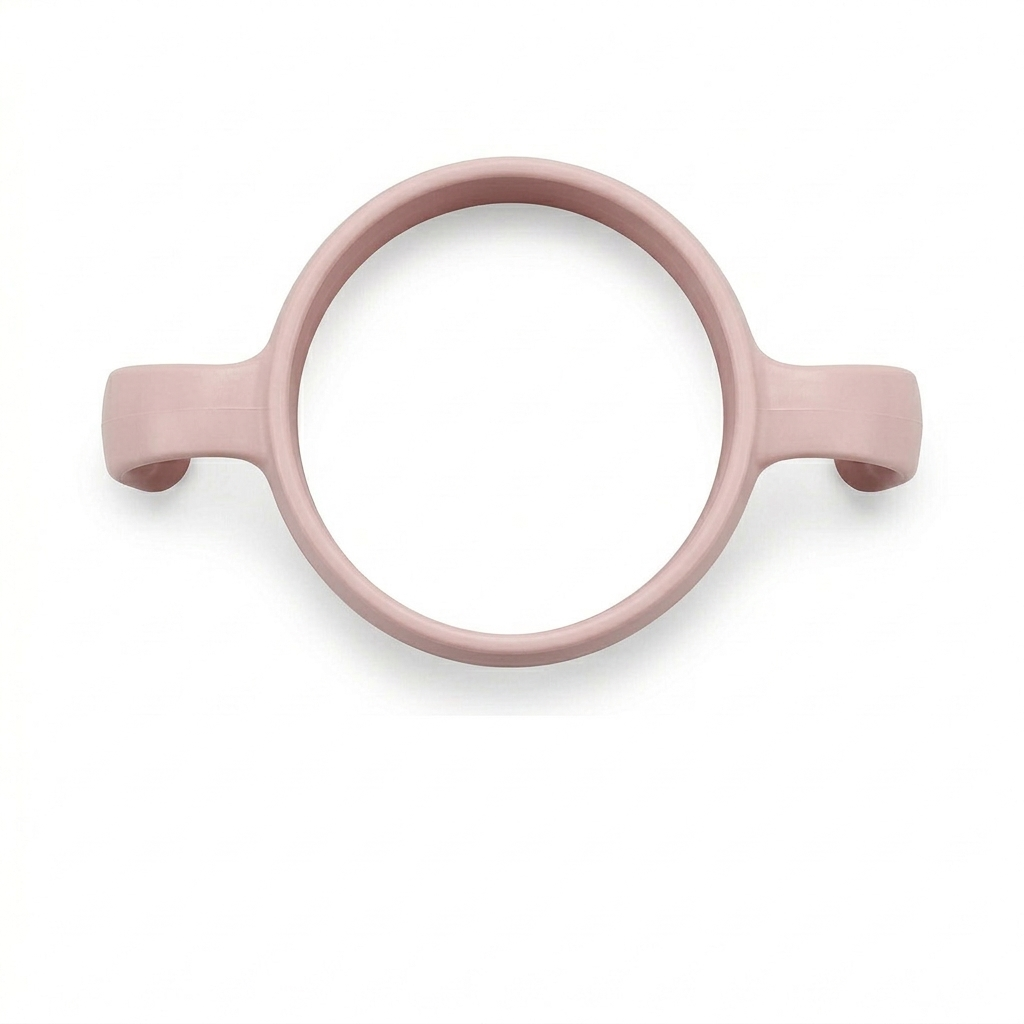 Maner ergonomic si pai cu greutate pentru Biberon 300ml Mombella Breast-Like – Old Rose - gogobaby.ro