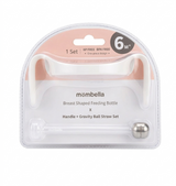 Maner ergonomic si pai cu greutate pentru Biberon 300ml Mombella Breast-Like – Ivory
