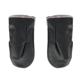 Manusi magnetice pentru carucior, Jane, Pentru vremea rece, Interior din fleece si exterior imitatie piele, Black