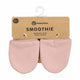 Manusi pentru nou-nascuti, Petite&Mars, Smoothie, Bumbac 100%, Material moale si respirabil, Protectie impotriva zgarieturilor, Manseta lata, 2 straturi, 6 x 10 cm, 0 luni+, Roz