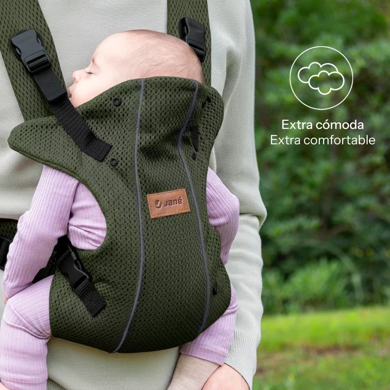 Marsupiu bebe, Jane, Dual Air, Ergonomic, De la nastere pana la 15 Kg, Conform cu EN 13209-2: 2015, Botanic