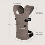 Marsupiu bebe, Lionelo, Mabel, Ergonomic, Pozitia M-broscuta, De la 4 luni pana la 15 Kg, Amplasare cu fata sau cu spatele spre parinte, Material respirabil, Bej
