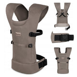Marsupiu bebe, Lionelo, Mabel, Ergonomic, Pozitia M-broscuta, De la 4 luni pana la 15 Kg, Amplasare cu fata sau cu spatele spre parinte, Material respirabil, Bej