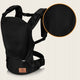 Marsupiu ergonomic, Lionelo, Margareet Air, 3 pozitii de purtare, Certificat de Institutul International pentru Displazie de Sold, 4 luni+, Pana la 20 Kg, Material respirabil 3D Air Mesh, Catarama dubla de siguranta, Negru