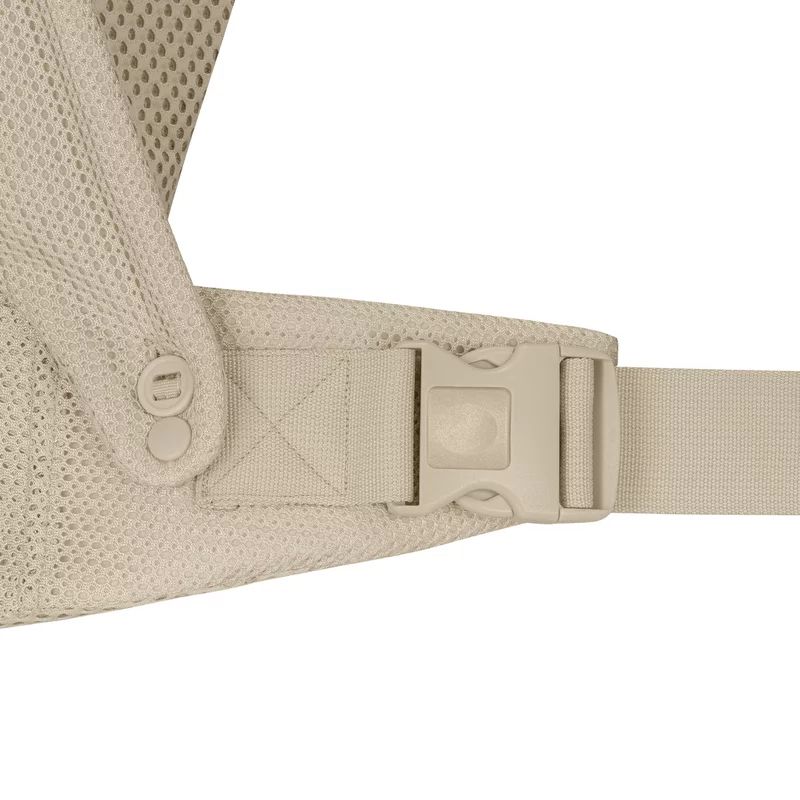 Marsupiu ergonomic, Lionelo, Margareet Air, 3 pozitii de purtare, Certificat de Institutul International pentru Displazie de Sold, 4 luni+, Pana la 20 Kg, Material respirabil 3D Air Mesh, Catarama dubla de siguranta, Bej