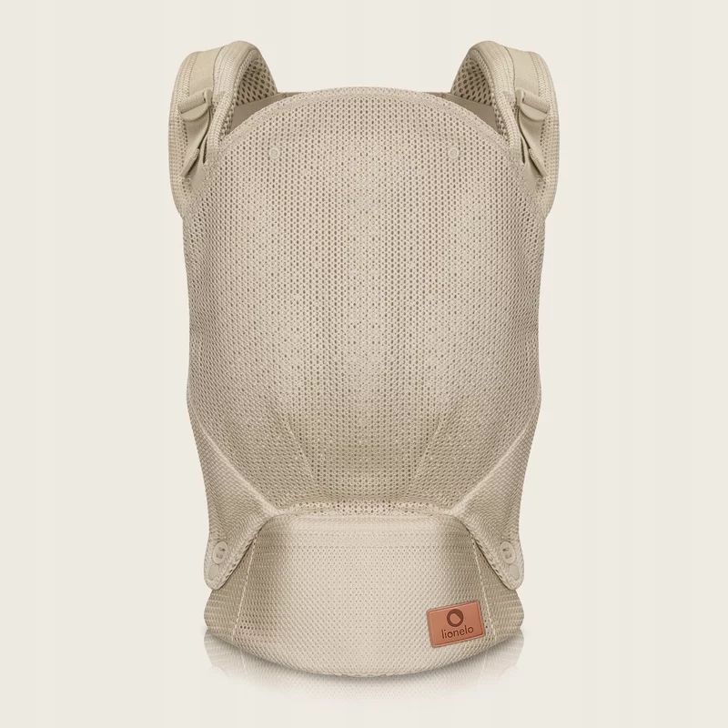 Marsupiu ergonomic, Lionelo, Margareet Air, 3 pozitii de purtare, Certificat de Institutul International pentru Displazie de Sold, 4 luni+, Pana la 20 Kg, Material respirabil 3D Air Mesh, Catarama dubla de siguranta, Bej