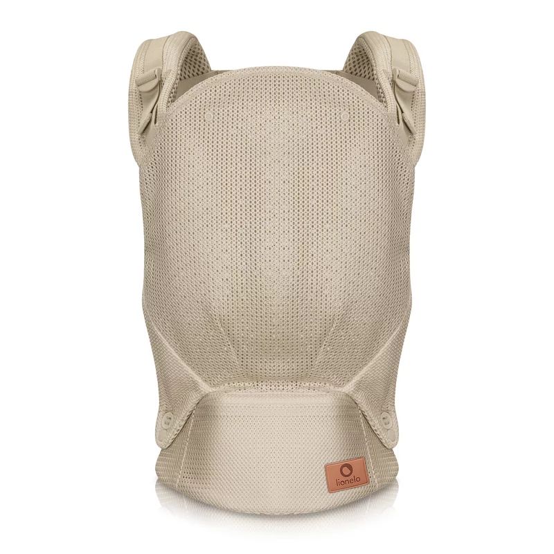 Marsupiu ergonomic, Lionelo, Margareet Air, 3 pozitii de purtare, Certificat de Institutul International pentru Displazie de Sold, 4 luni+, Pana la 20 Kg, Material respirabil 3D Air Mesh, Catarama dubla de siguranta, Bej