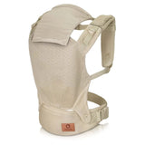 Marsupiu ergonomic, Lionelo, Margareet Air, 3 pozitii de purtare, Certificat de Institutul International pentru Displazie de Sold, 4 luni+, Pana la 20 Kg, Material respirabil 3D Air Mesh, Catarama dubla de siguranta, Bej